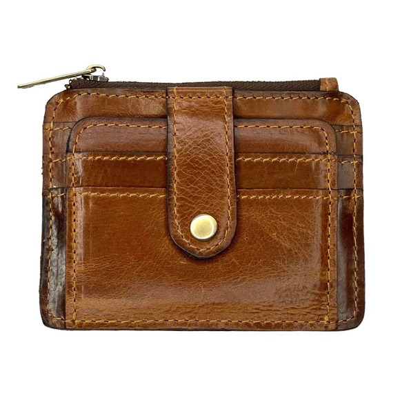 Patricia Nash Handbags - Patricia Nash Brown Leather Slim ID Wallet